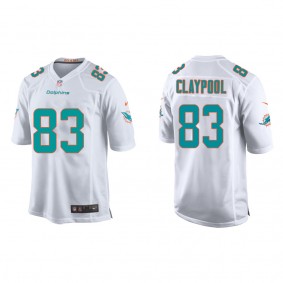 Youth Miami Dolphins Chase Claypool White Game Jersey