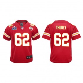 Youth Joe Thuney Kansas City Chiefs Red Super Bowl LVIII Game Jersey