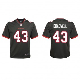 Youth Chris Braswell Tampa Bay Buccaneers Pewter Alternate Game Jersey