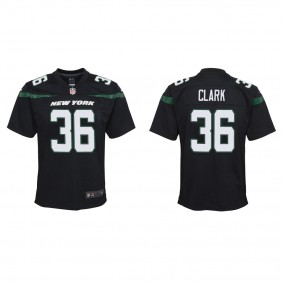 Youth Chuck Clark New York Jets Black Game Jersey