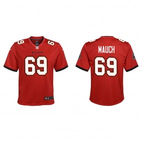 Youth Tampa Bay Buccaneers Cody Mauch Red 2023 NFL Draft Game Jersey