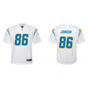 Youth Cornelius Johnson Los Angeles Chargers White Game Jersey