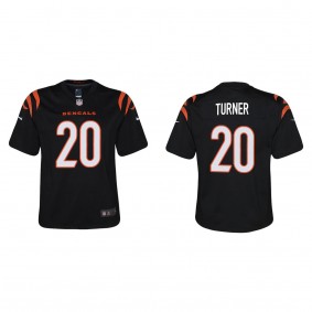 Youth Cincinnati Bengals D.J. Turner Black 2023 NFL Draft Game Jersey