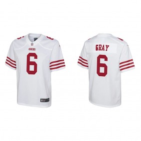 Youth San Francisco 49ers Danny Gray White Game Jersey