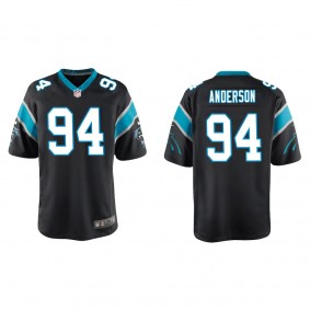 Youth Carolina Panthers Henry Anderson Black Game Jersey
