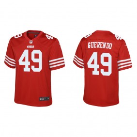 Youth Isaac Guerendo San Francisco 49ers Scarlet Game Jersey