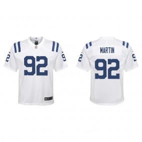 Youth Indianapolis Colts Jacob Martin White Game Jersey