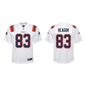 Youth New England Patriots Jalen Reagor White Game Jersey