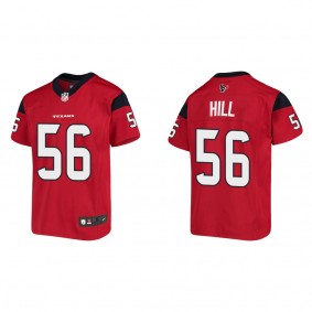 Youth Jamal Hill Houston Texans Red Game Jersey