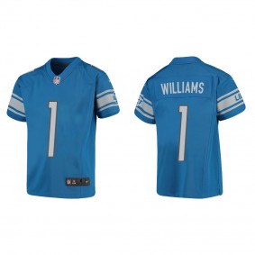 Youth Jameson Williams Detroit Lions Blue Game Jersey