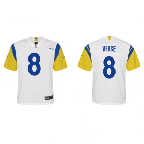 Youth Jared Verse Los Angeles Rams White Alternate Game Jersey