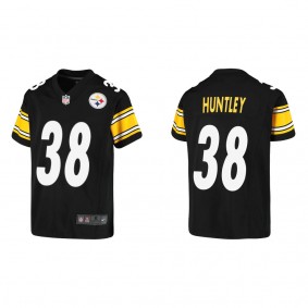 Youth Pittsburgh Steelers Jason Huntley Black Game Jersey