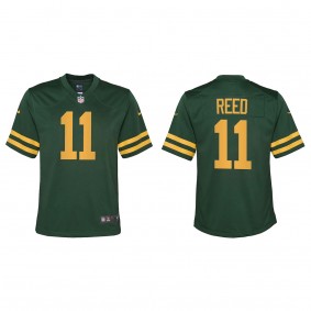 Youth Green Bay Packers Jayden Reed Green 2023 NFL Draft Alternate Game Jersey