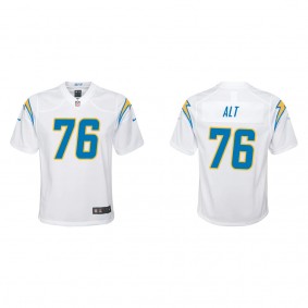 Youth Joe Alt Los Angeles Chargers White Game Jersey