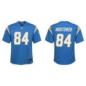 Youth Los Angeles Chargers John Hightower Powder Blue Game Jersey