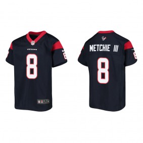 Youth Houston Texans John Metchie III Navy Game Jersey