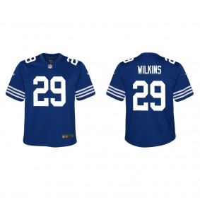 Youth Indianapolis Colts Jordan Wilkins Royal Alternate Game Jersey