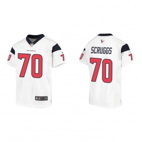 Youth Houston Texans Juice Scruggs White 2023 NFL Draft Game Jersey