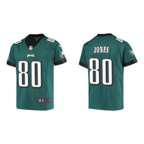 Youth Julio Jones Eagles Midnight Green Game Jersey