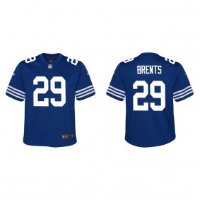 Youth Indianapolis Colts Julius Brents Royal 2023 NFL Draft Alternate Game Jersey