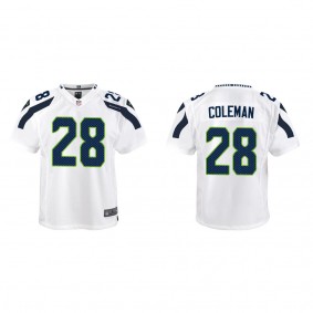 Youth Seattle Seahawks Justin Coleman White Game Jersey