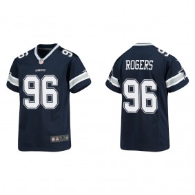 Youth Justin Rogers Dallas Cowboys Navy Game Jersey