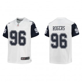 Youth Justin Rogers Dallas Cowboys White Alternate Game Jersey
