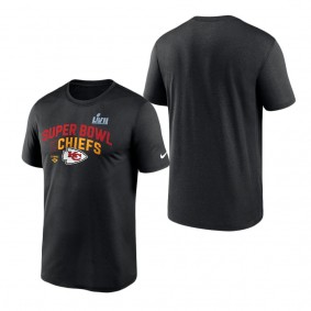 Youth Kansas City Chiefs Nike Black Super Bowl LVII Lockup T-Shirt