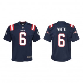 Youth New England Patriots Keion White Navy 2023 NFL Draft Game Jersey