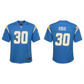 Youth Kimani Vidal Los Angeles Chargers Powder Blue Game Jersey