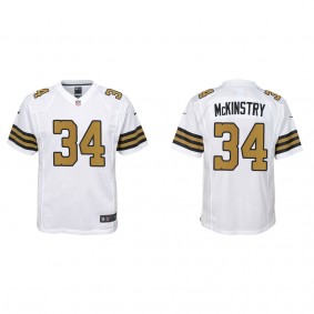 Youth Kool-Aid McKinstry New Orleans Saints White Alternate Game Jersey