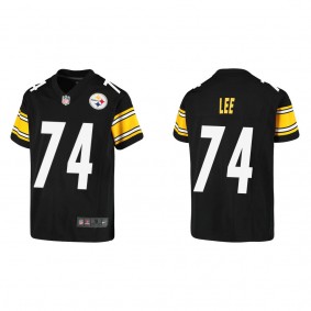 Youth Logan Lee Pittsburgh Steelers Black Game Jersey