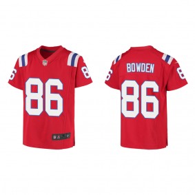 Youth New England Patriots Lynn Bowden Red Game Jersey
