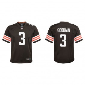Youth Cleveland Browns Marquise Goodwin Brown Game Jersey