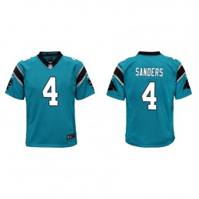 Youth Carolina Panthers Miles Sanders Blue Game Jersey