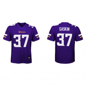 Youth Minnesota Vikings Myles Gaskin Purple Game Jersey