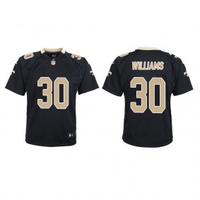 Youth Jamaal Williams New Orleans Saints Black Game Jersey