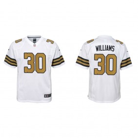 Youth Jamaal Williams New Orleans Saints White Alternate Game Jersey