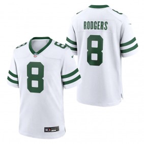 Youth New York Jets Aaron Rodgers White Legacy Player Game Jersey