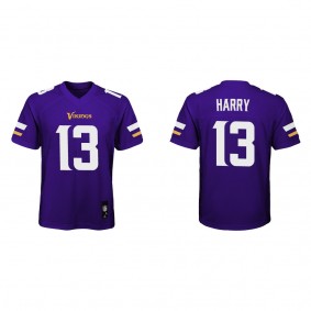 Youth N'Keal Harry Vikings Purple Game Jersey