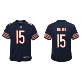 Youth P.J. Walker Chicago Bears Navy Game Jersey