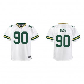 Youth Green Bay Packers Lukas Van Ness White 2023 NFL Draft Game Jersey