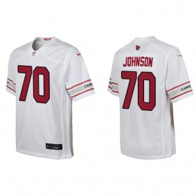 Youth Arizona Cardinals Paris Johnson White 2023 NFL Draft Game Jersey