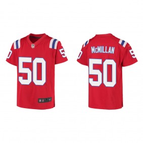 Youth New England Patriots Raekwon McMillan Red Game Jersey