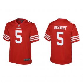 Youth San Francisco 49ers Randy Gregory Scarlet Game Jersey