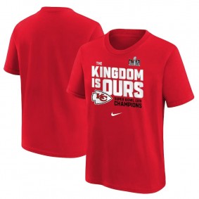 Youth Kansas City Chiefs Red Super Bowl LVIII Champions Local Fashion T-Shirt