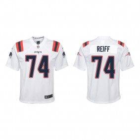 Youth Riley Reiff New England Patriots White Game Jersey