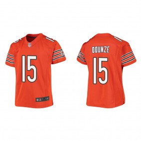 Youth Rome Odunze Chicago Bears Orange Game Jersey