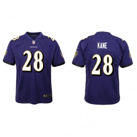 Youth Sanoussi Kane Baltimore Ravens Purple Game Jersey