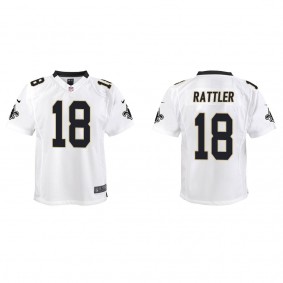 Youth Spencer Rattler New Orleans Saints White Game Jersey
